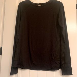 Avia Black dry fit Long Sleeve Shirt